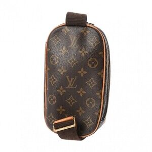 Louis Vuitton Ganju Body Brown Bag Pochette Canvas Monogram